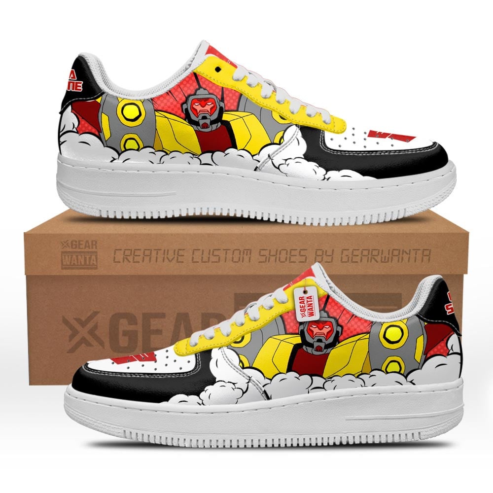 Baskets Anime Cybertronian Omega Supreme Force en Cuir Chaussures Basses Unisexes Anime Manga