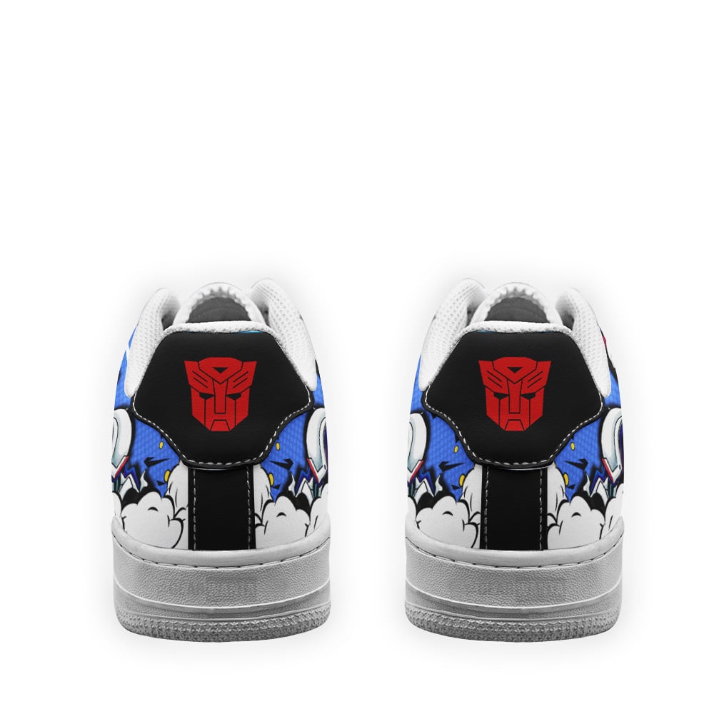 Baskets Anime Smokescreen Force Low-Top Leather Sneakers  Custom en Cuir Chaussures Basses Unisexes Anime Manga