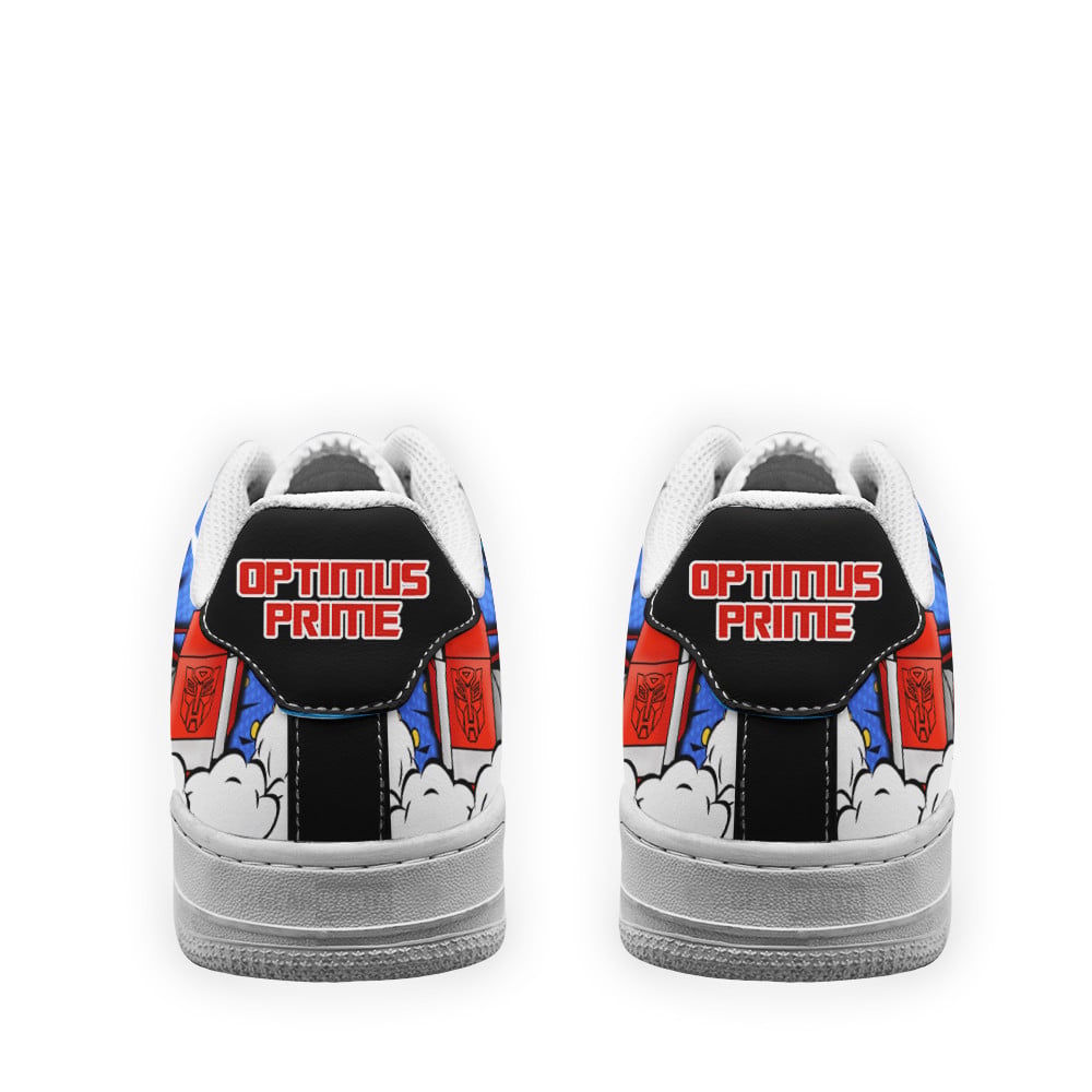 Baskets Anime Optimus Prime Force Low-Top Leather Sneakers  Custom en Cuir Chaussures Basses Unisexes Anime Manga