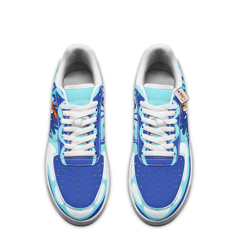 Baskets Anime Quaquaval Custom Low-Top Leather Sneakers Poke en Cuir Chaussures Basses Unisexes Anime Manga