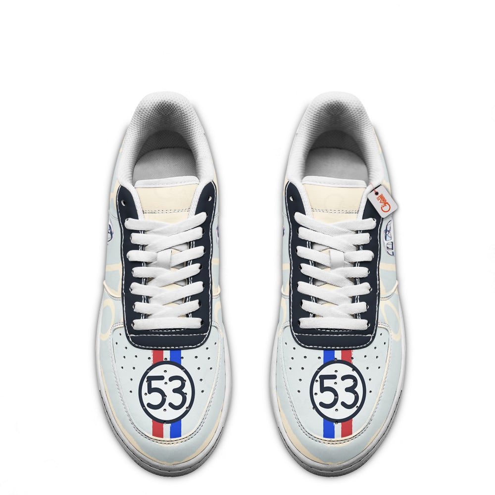 Baskets Anime Herbie The Love Bug Force en Cuir Chaussures Basses Unisexes Anime Manga