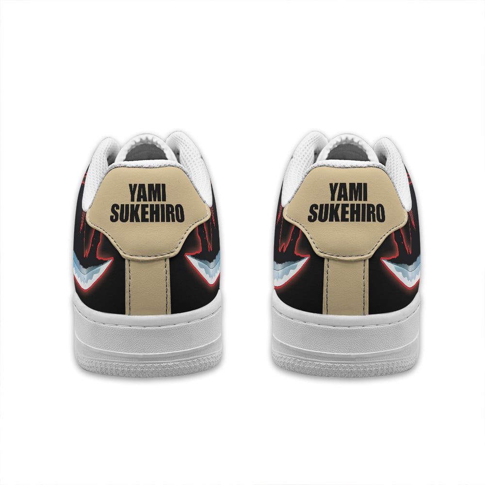 Baskets Anime Yami Sukehiro Personalized en Cuir Chaussures Basses Unisexes Anime Manga