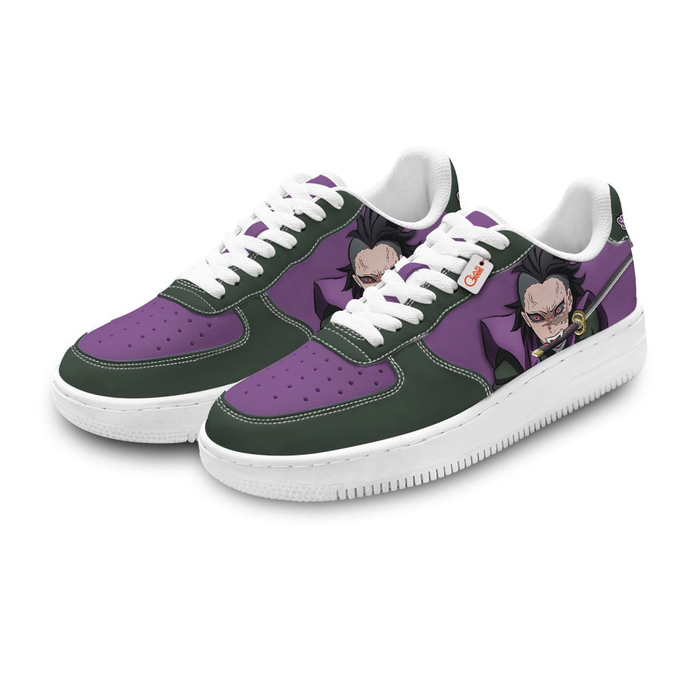 Baskets Anime Genya Shinazugawa Personalized en Cuir Chaussures Basses Unisexes Anime Manga