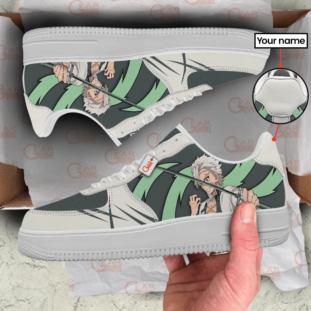 Baskets Anime Sanemi Shinazugawa Personalized en Cuir Chaussures Basses Unisexes Anime Manga