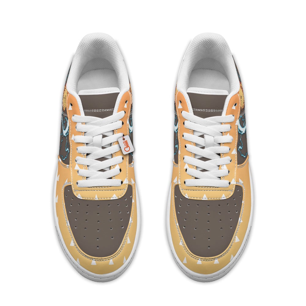 Baskets Anime Zenitsu Agatsuma Personalized en Cuir Chaussures Basses Unisexes Anime Manga