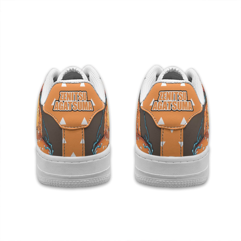 Baskets Anime Zenitsu Agatsuma Personalized en Cuir Chaussures Basses Unisexes Anime Manga