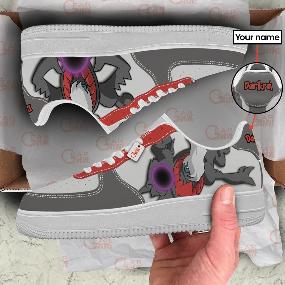 Baskets Anime Darkrai Personalized en Cuir Chaussures Basses Unisexes Anime Manga
