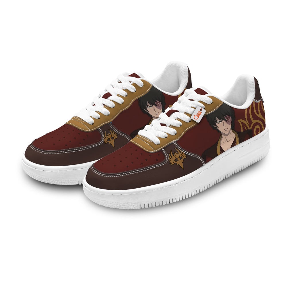 Baskets Anime Zuko Personalized en Cuir Chaussures Basses Unisexes Anime Manga