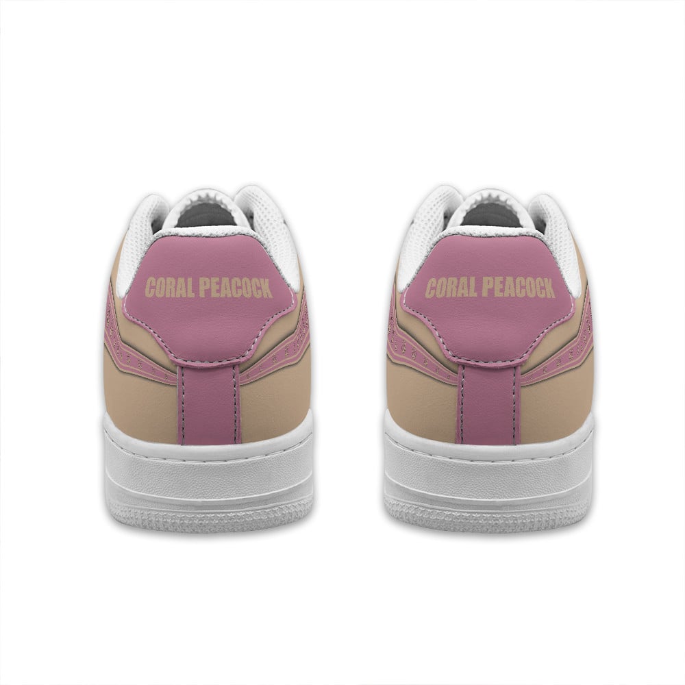 Baskets Anime Coral Peacock Personalized en Cuir Chaussures Basses Unisexes Anime Manga