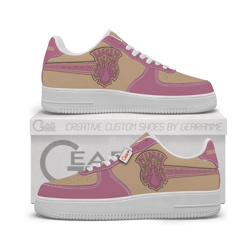 Baskets Anime Coral Peacock Personalized en Cuir Chaussures Basses Unisexes Anime Manga