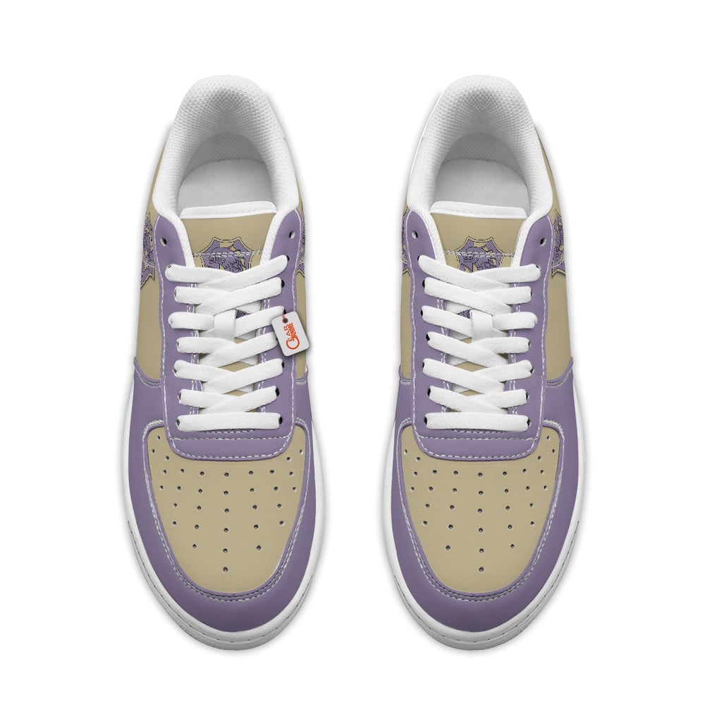 Baskets Anime Purple Orca Personalized en Cuir Chaussures Basses Unisexes Anime Manga