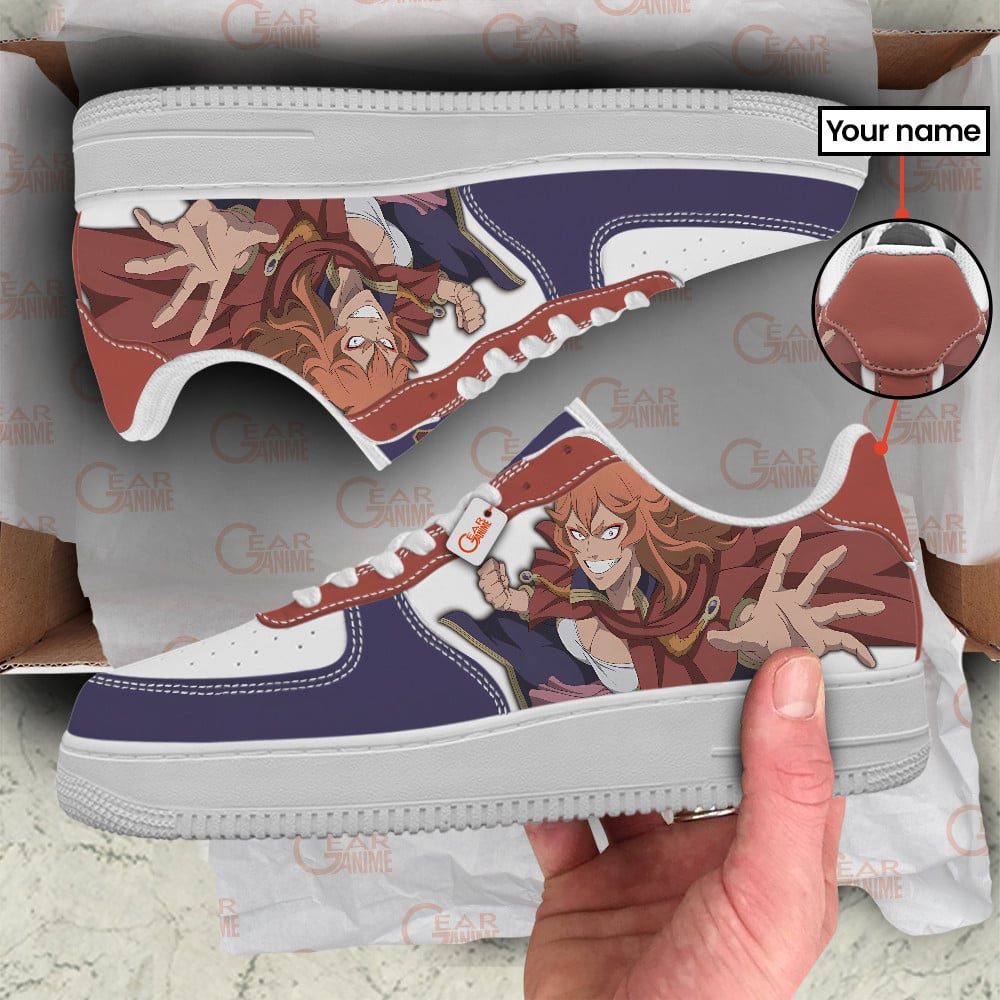 Baskets Anime Mereoleona Vermillion Personalized en Cuir Chaussures Basses Unisexes Anime Manga