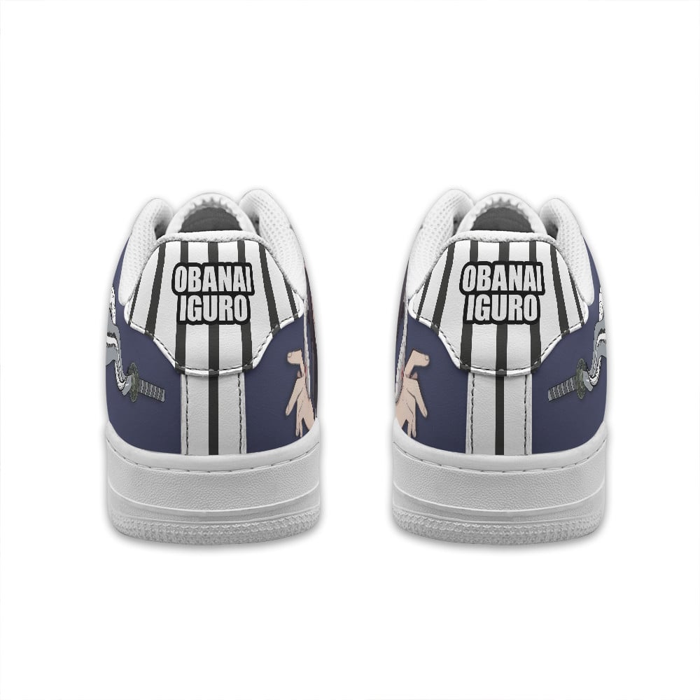 Baskets Anime Obanai Iguro Personalized en Cuir Chaussures Basses Unisexes Anime Manga