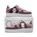 Baskets Anime Nezuko Kamado Personalized en Cuir Chaussures Basses Unisexes Demon Slayer