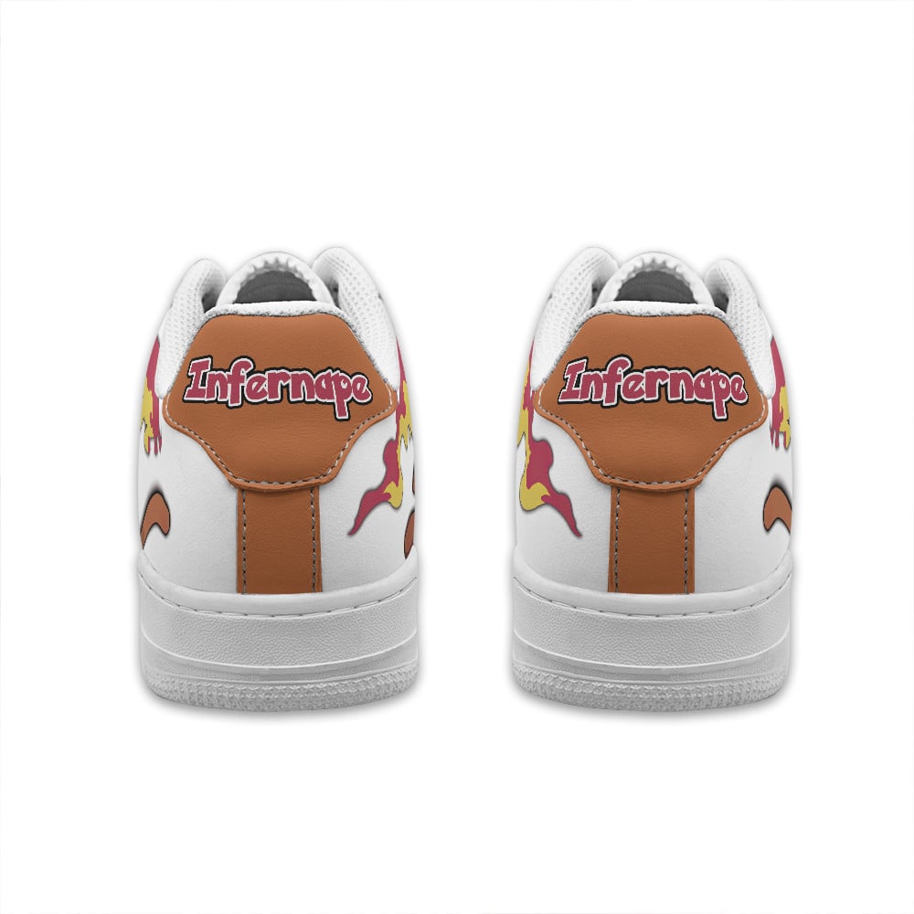 Baskets Anime Infernape Personalized en Cuir Chaussures Basses Unisexes Anime Manga