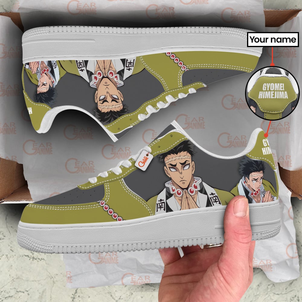 Baskets Anime Gyomei Himejima Personalized en Cuir Chaussures Basses Unisexes Anime Manga