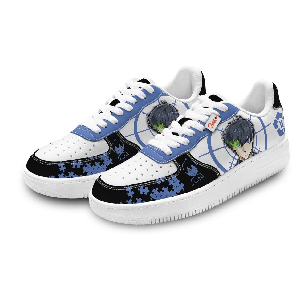 Baskets Anime Yoichi Isagi Personalized en Cuir Chaussures Basses Unisexes Anime Manga