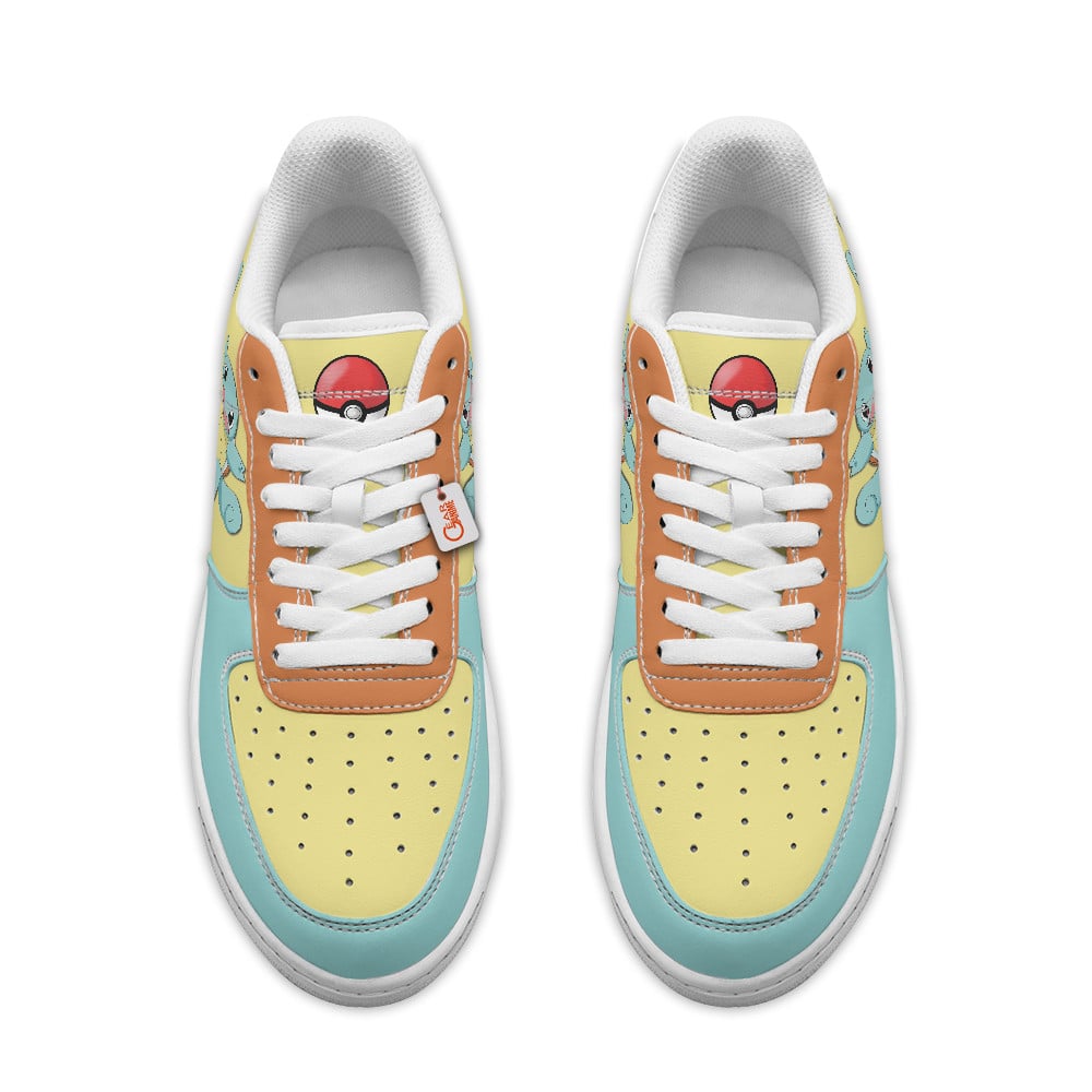 Baskets Anime Squirtle Personalized en Cuir Chaussures Basses Unisexes Anime Manga