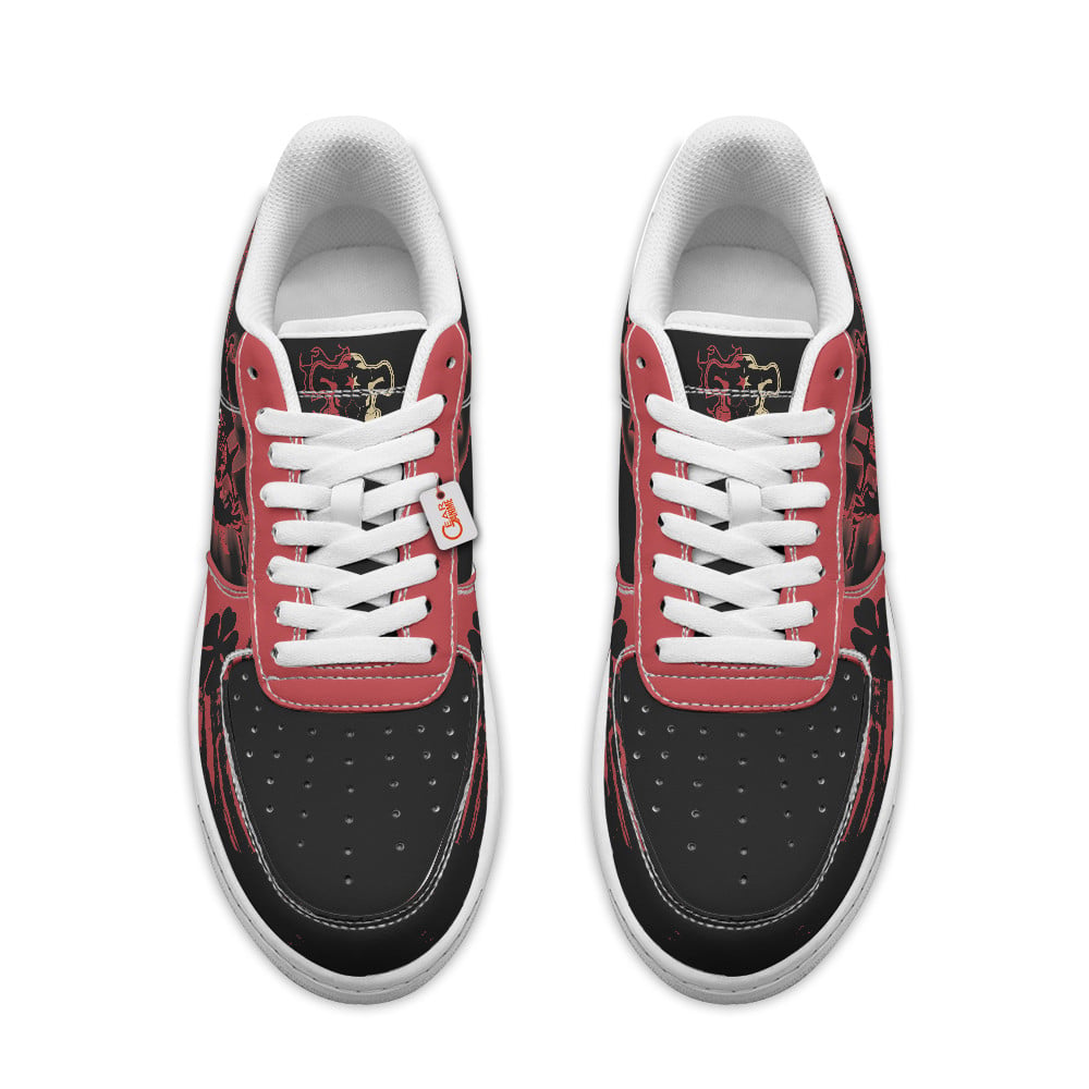 Baskets Anime Asta Demon Form Personalized en Cuir Chaussures Basses Unisexes Anime Manga