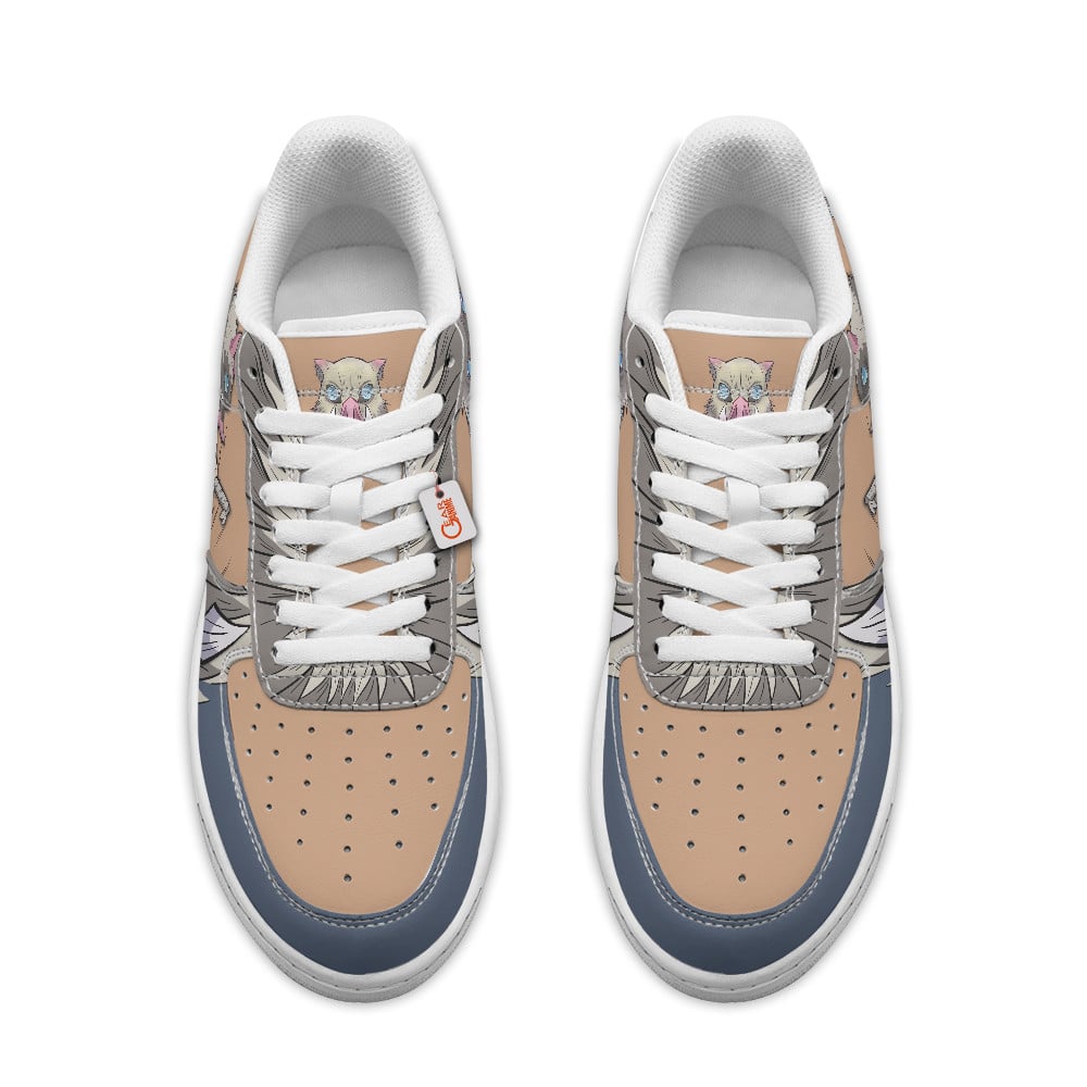 Baskets Anime Inosuke Hashibira Personalized en Cuir Chaussures Basses Unisexes Anime Manga