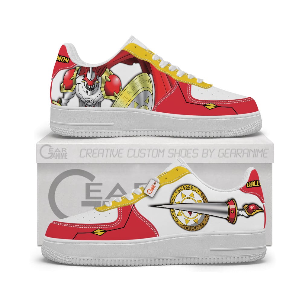 Baskets Anime Gallantmon Personalized en Cuir Chaussures Basses Unisexes Anime Manga