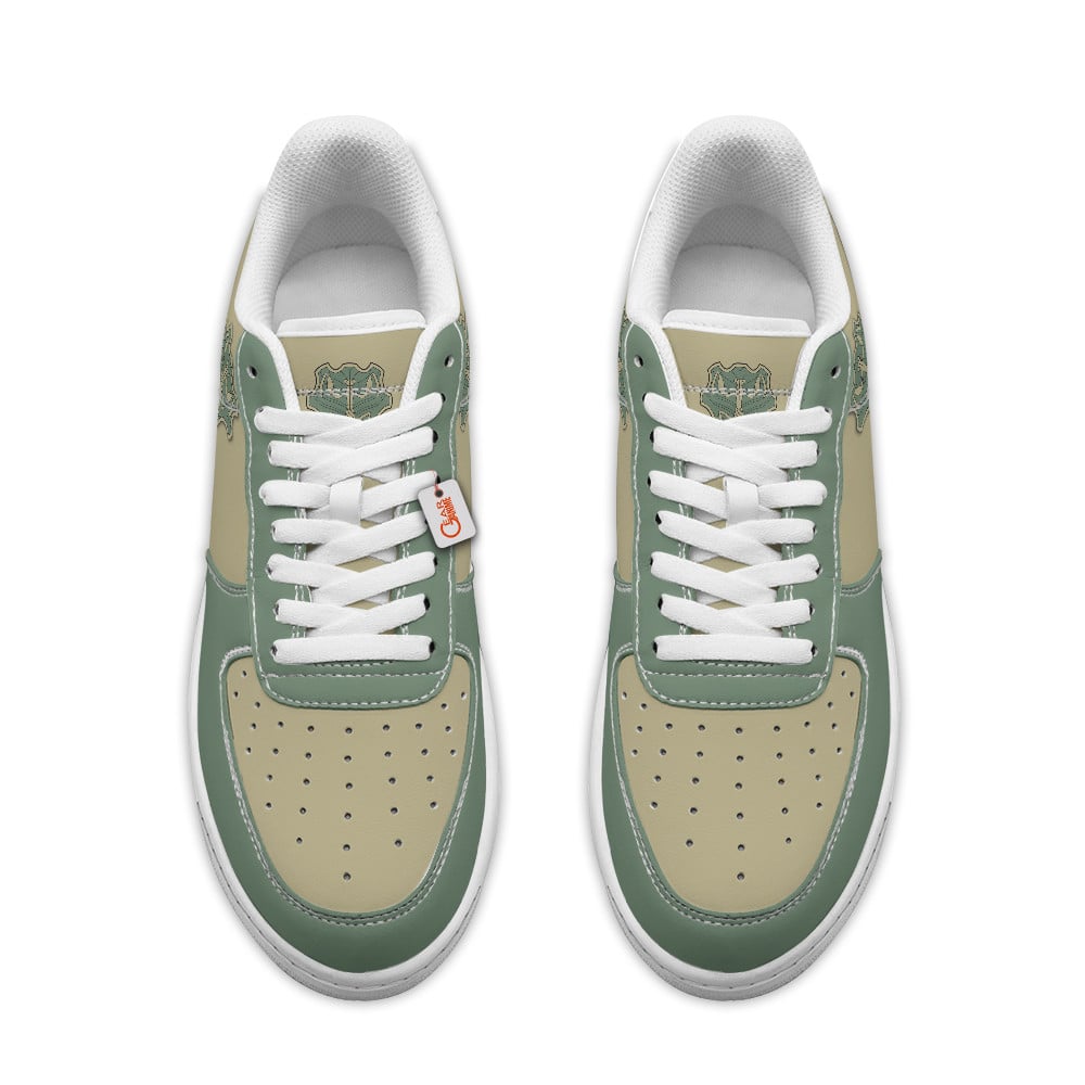 Baskets Anime Black Green Mantis Personalized en Cuir Chaussures Basses Unisexes Anime Manga