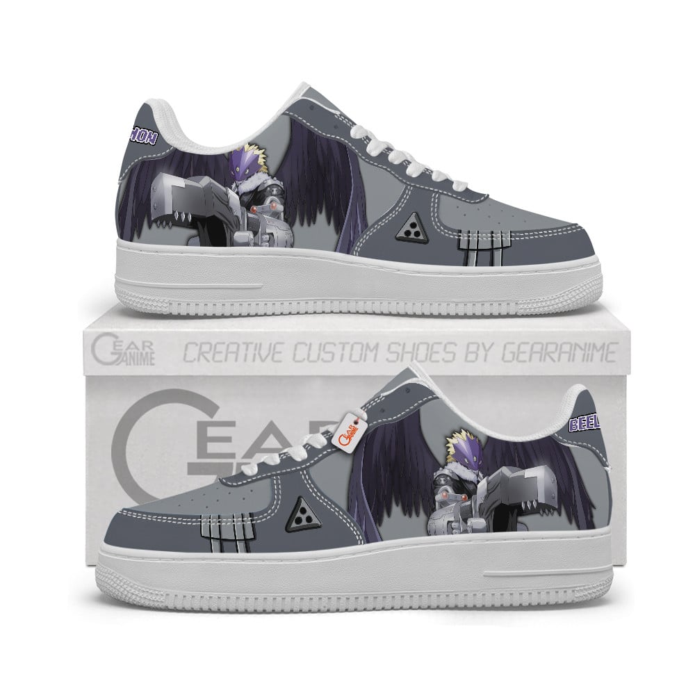 Baskets Anime Beelzemon Personalized en Cuir Chaussures Basses Unisexes Anime Manga