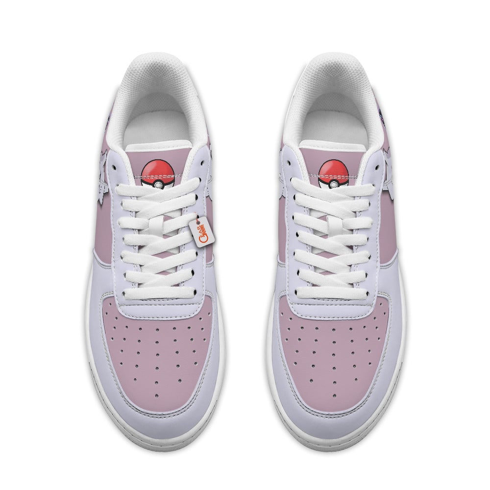 Baskets Anime Mewtwo Personalized en Cuir Chaussures Basses Unisexes Anime Manga