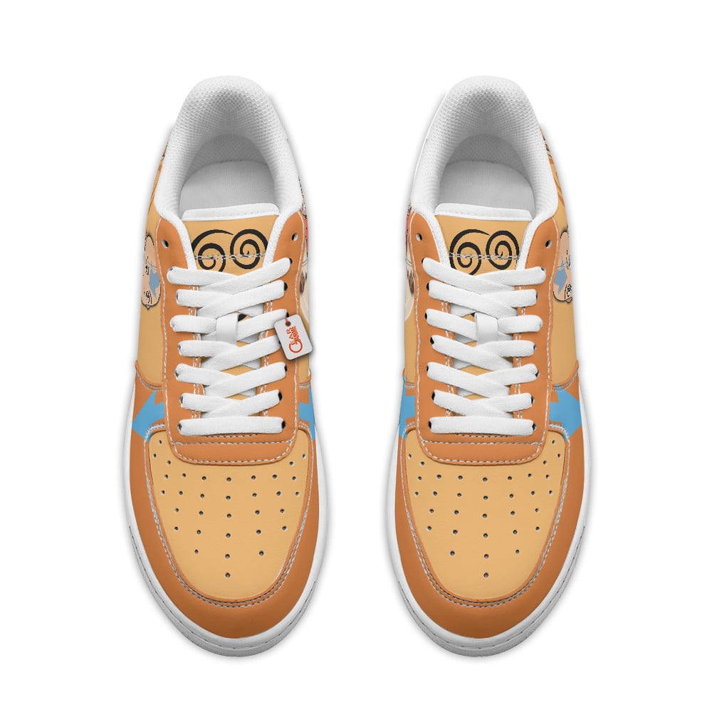 Baskets Anime Aang Personalized en Cuir Chaussures Basses Unisexes Anime Manga