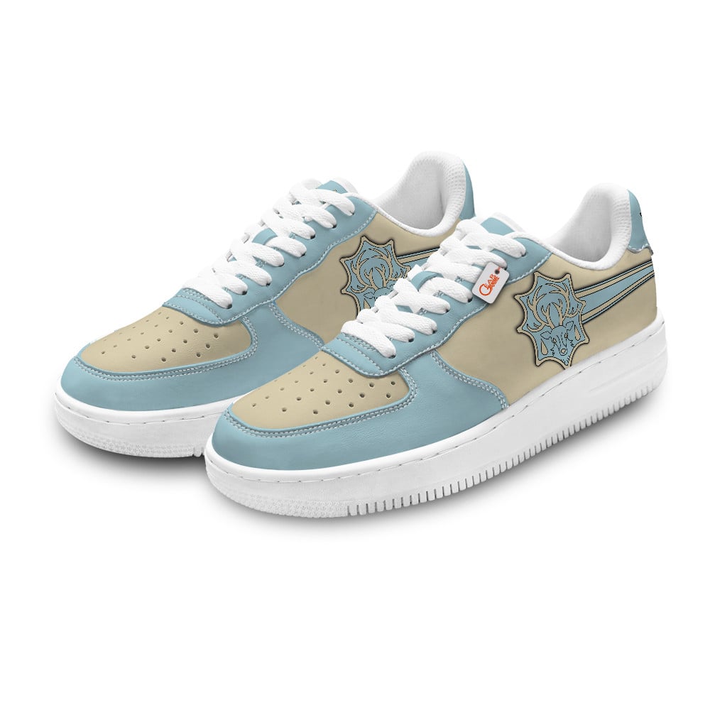 Baskets Anime Aqua Deer Personalized en Cuir Chaussures Basses Unisexes Anime Manga