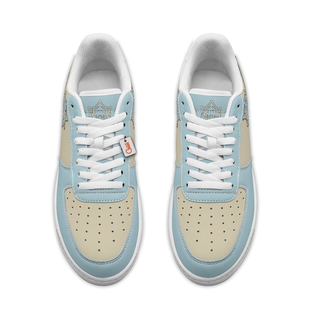 Baskets Anime Aqua Deer Personalized en Cuir Chaussures Basses Unisexes Anime Manga