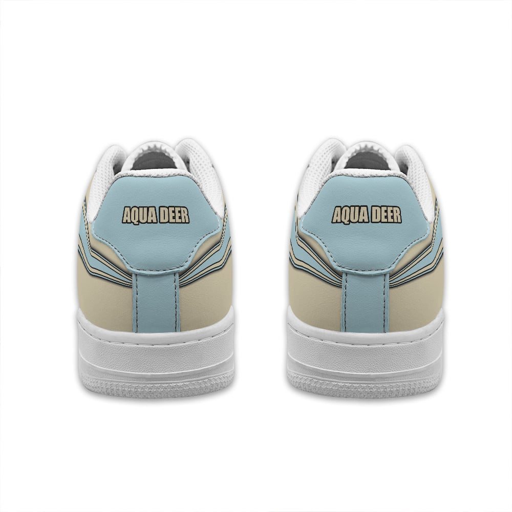 Baskets Anime Aqua Deer Personalized en Cuir Chaussures Basses Unisexes Anime Manga