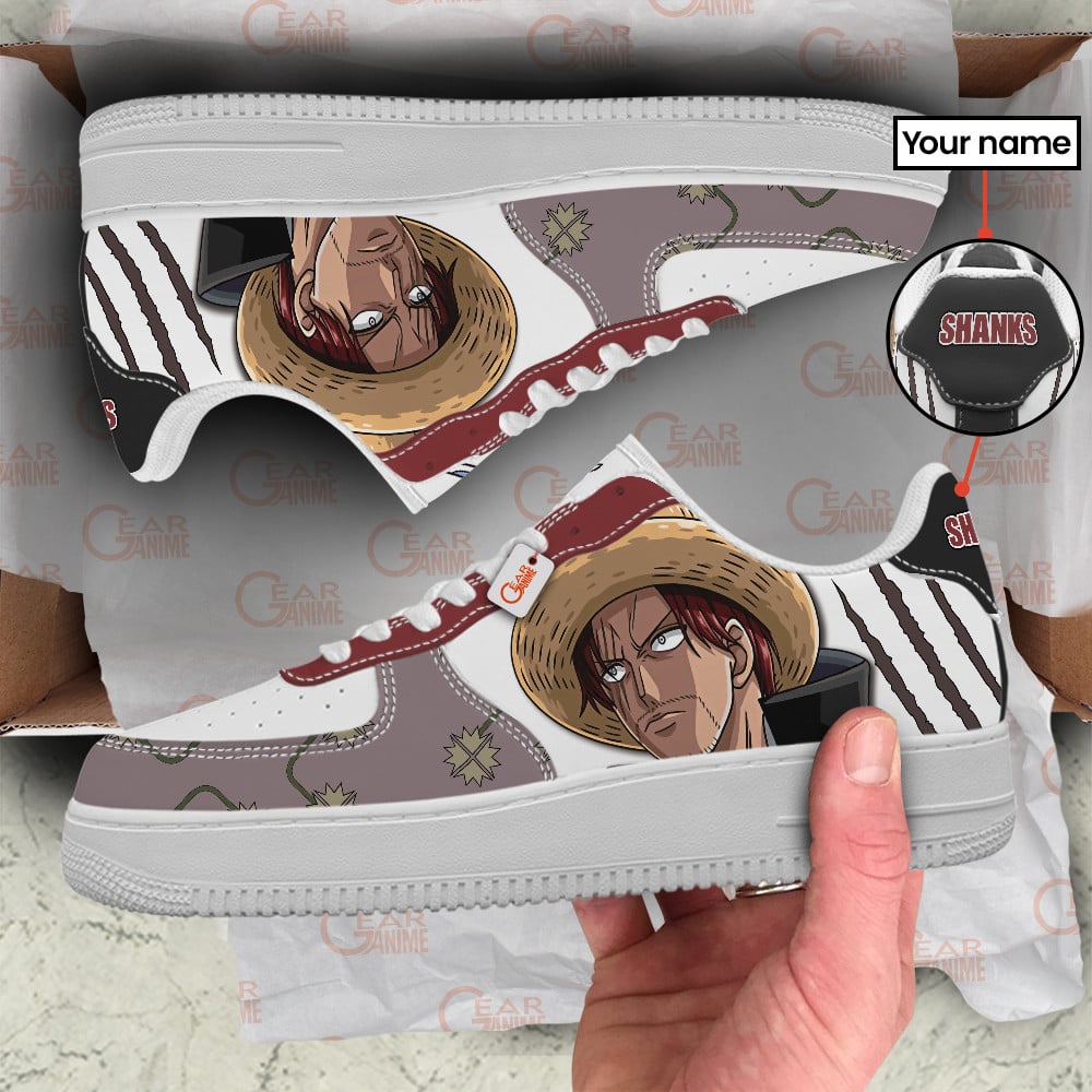 Baskets Anime Shanks Personalized en Cuir Chaussures Basses Unisexes Anime Manga