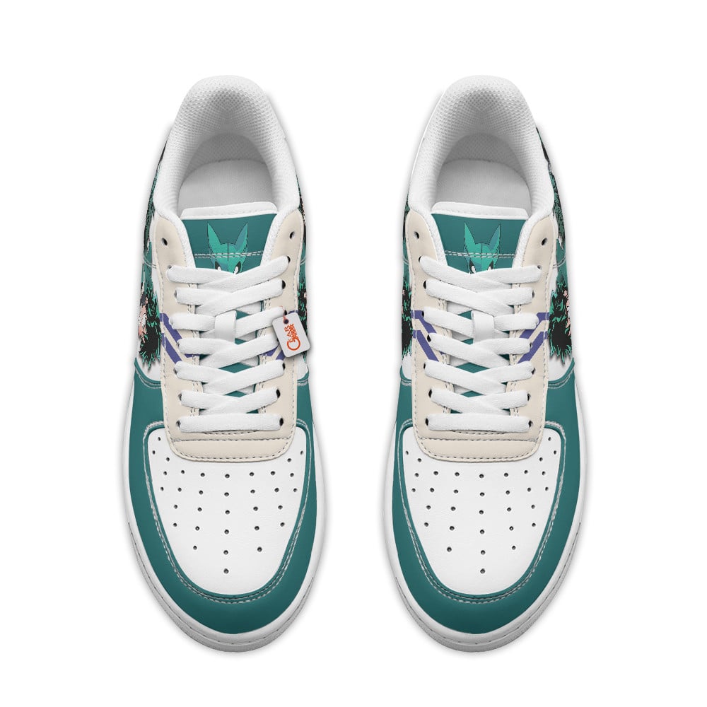 Baskets Anime Izuku Midoriya Deku Personalized en Cuir Chaussures Basses Unisexes Anime Manga