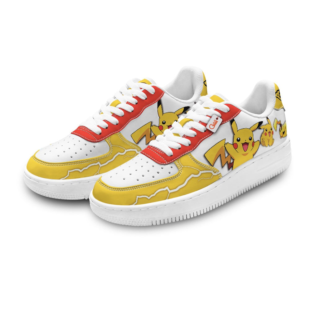 Baskets Anime Pikachu Personalized en Cuir Chaussures Basses Unisexes Anime Manga