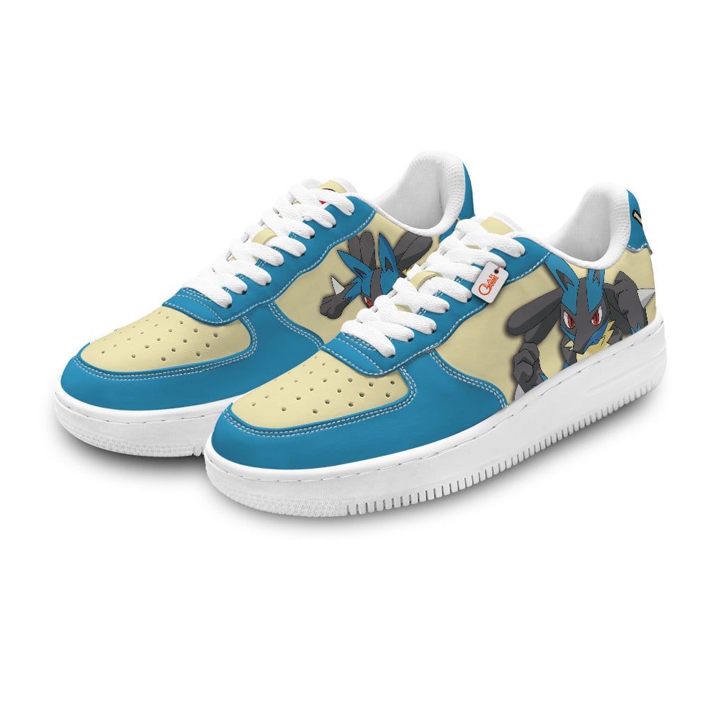Baskets Anime Lucario Personalized en Cuir Chaussures Basses Unisexes Anime Manga