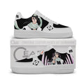 Baskets Anime Byakuya Kuchiki Personalized en Cuir Chaussures Basses Unisexes Anime Manga