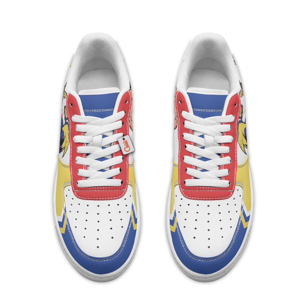Baskets Anime Yagi All Might Personalized en Cuir Chaussures Basses Unisexes Anime Manga