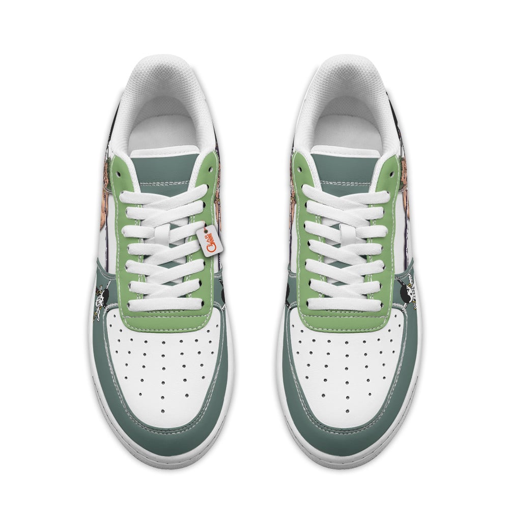 Baskets Anime Roronoa Zoro Personalized en Cuir Chaussures Basses Unisexes One Piece