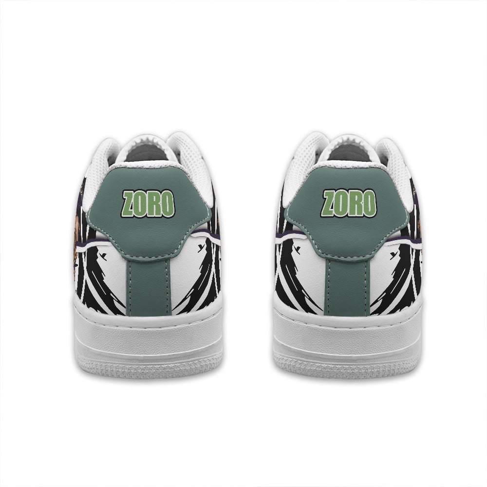 Baskets Anime Roronoa Zoro Personalized en Cuir Chaussures Basses Unisexes One Piece