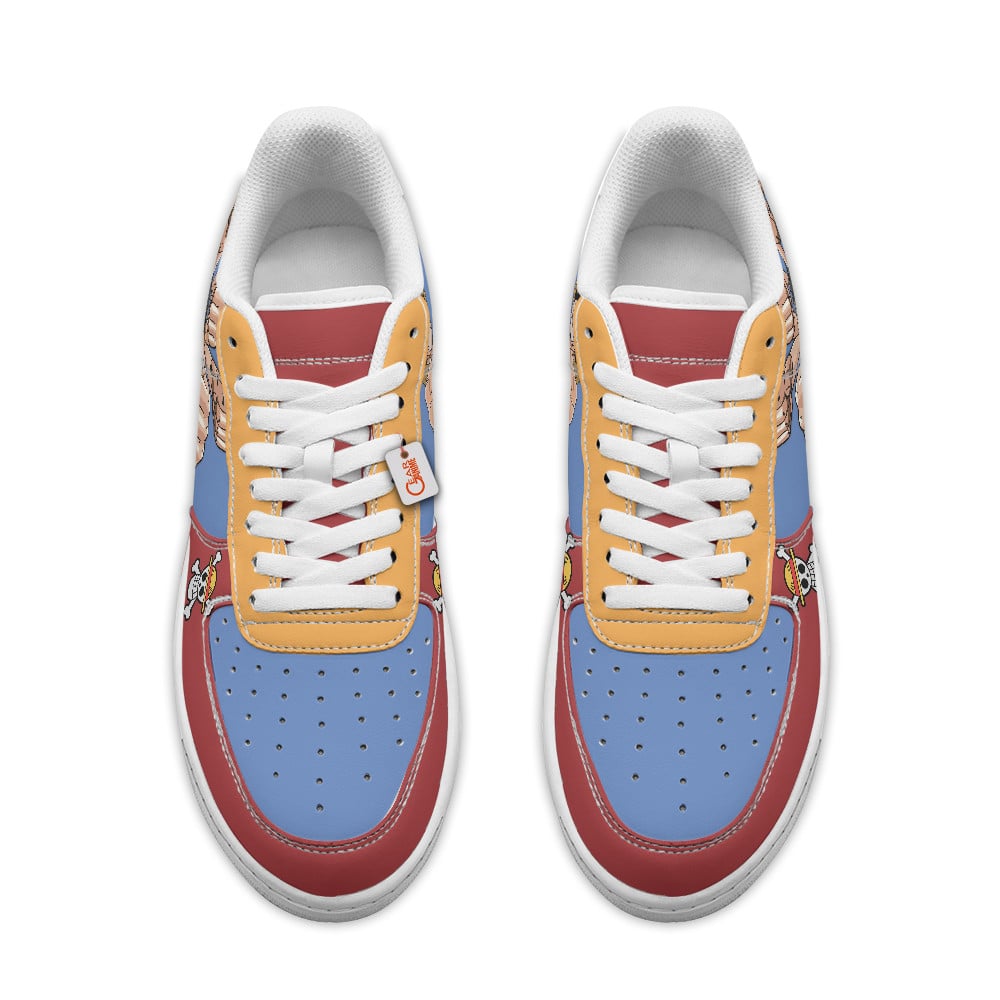 Baskets Anime Monkey D. Luffy Personalized en Cuir Chaussures Basses Unisexes One Piece