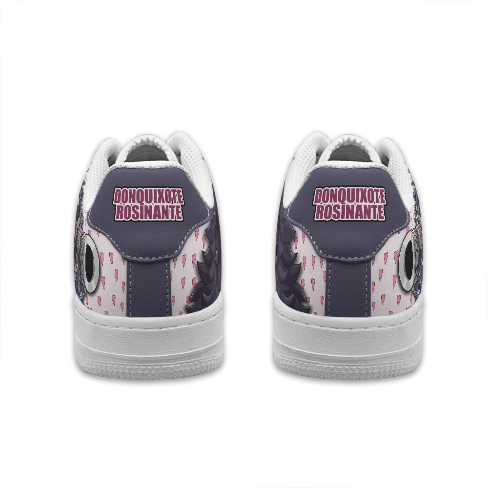 Baskets Anime Donquixote Rosinante Personalized en Cuir Chaussures Basses Unisexes Anime Manga