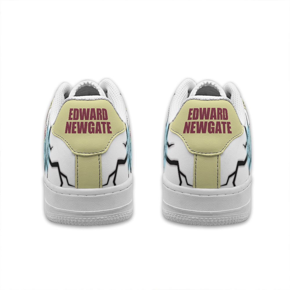 Baskets Anime Edward Newgate Personalized en Cuir Chaussures Basses Unisexes Anime Manga