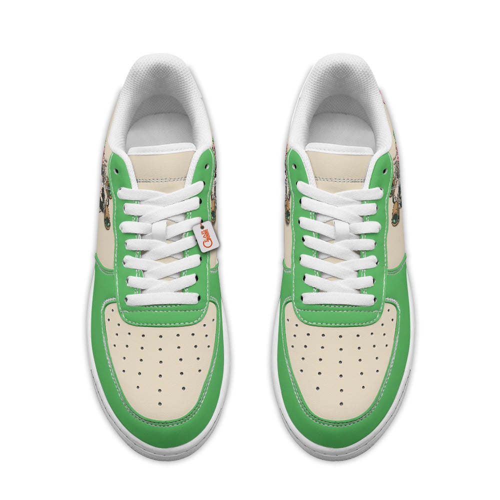 Baskets Anime Tsuyu Asui Froppy Personalized en Cuir Chaussures Basses Unisexes Anime Manga