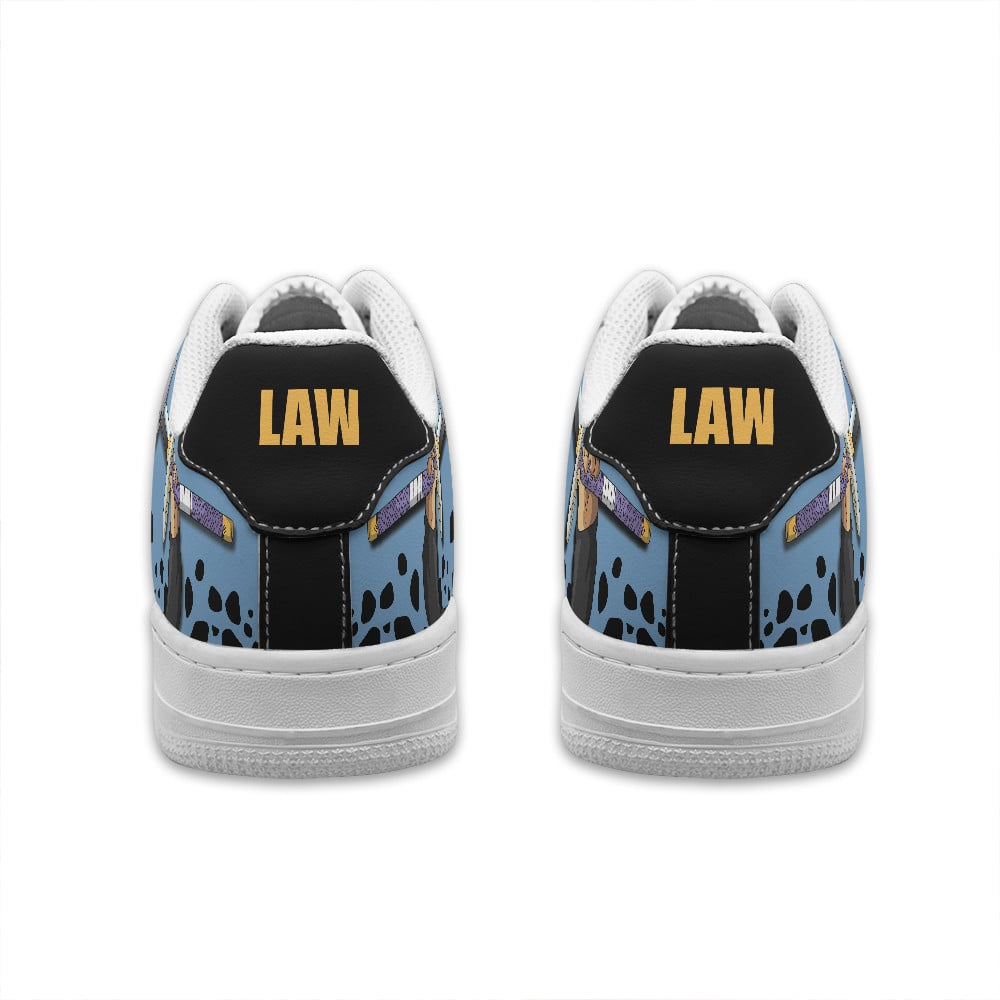 Baskets Anime Trafalgar D. Law Personalized en Cuir Chaussures Basses Unisexes Anime Manga