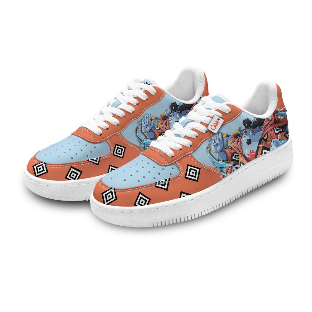 Baskets Anime Jinbe Personalized en Cuir Chaussures Basses Unisexes Anime Manga