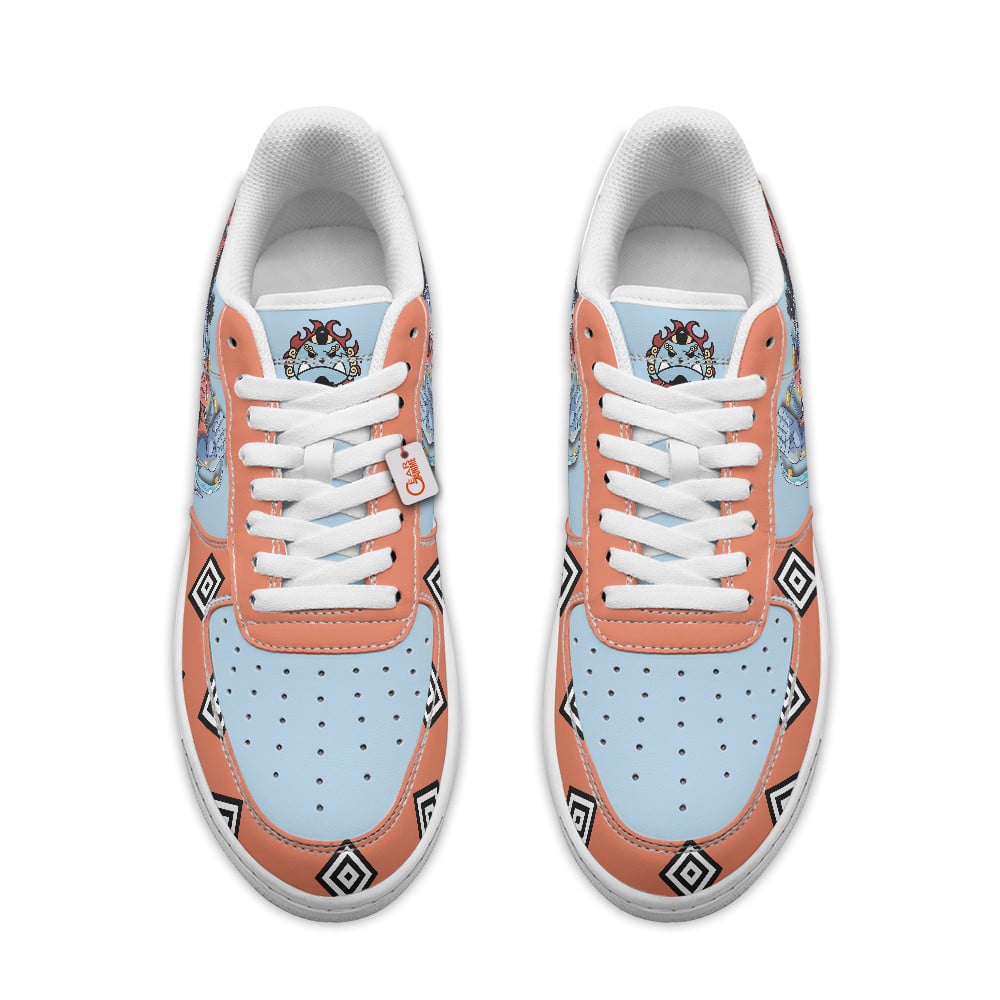 Baskets Anime Jinbe Personalized en Cuir Chaussures Basses Unisexes Anime Manga