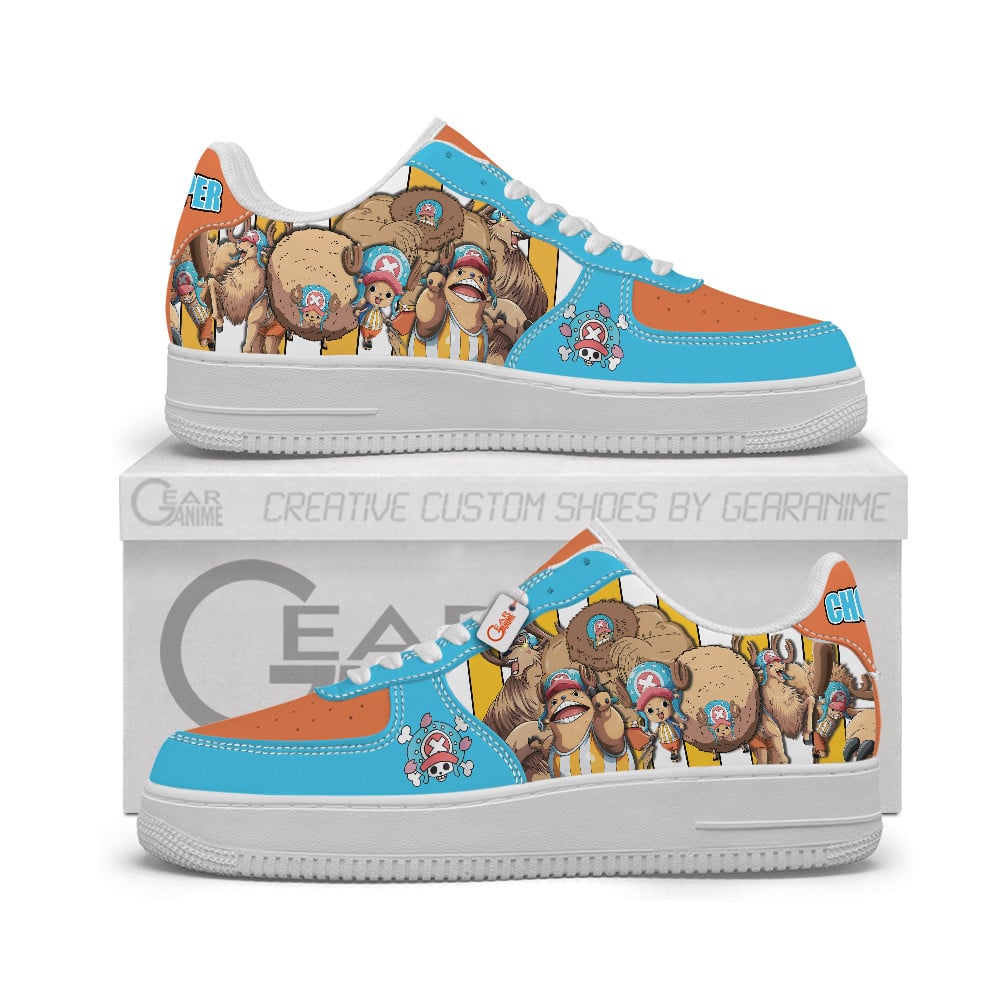 Baskets Anime Tony Tony Chopper Personalized en Cuir Chaussures Basses Unisexes Anime Manga