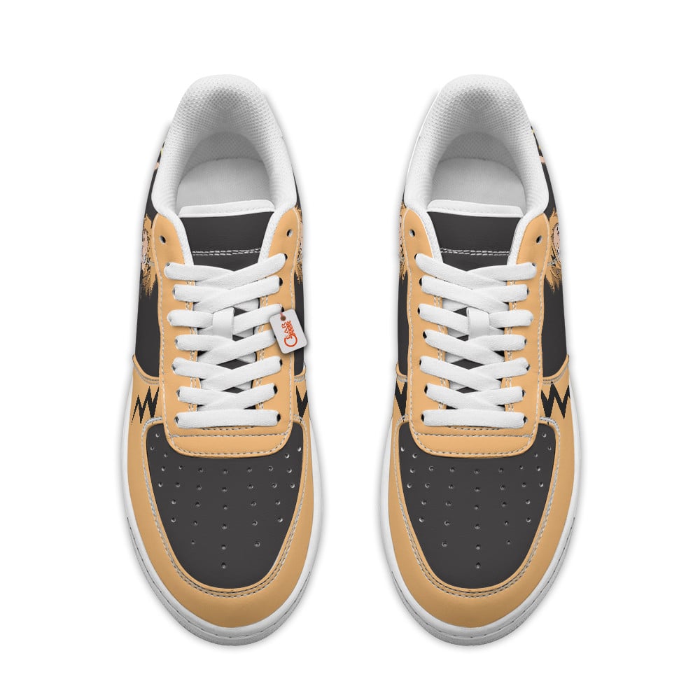 Baskets Anime Denki Kaminari Chargebolt Personalized en Cuir Chaussures Basses Unisexes Anime Manga