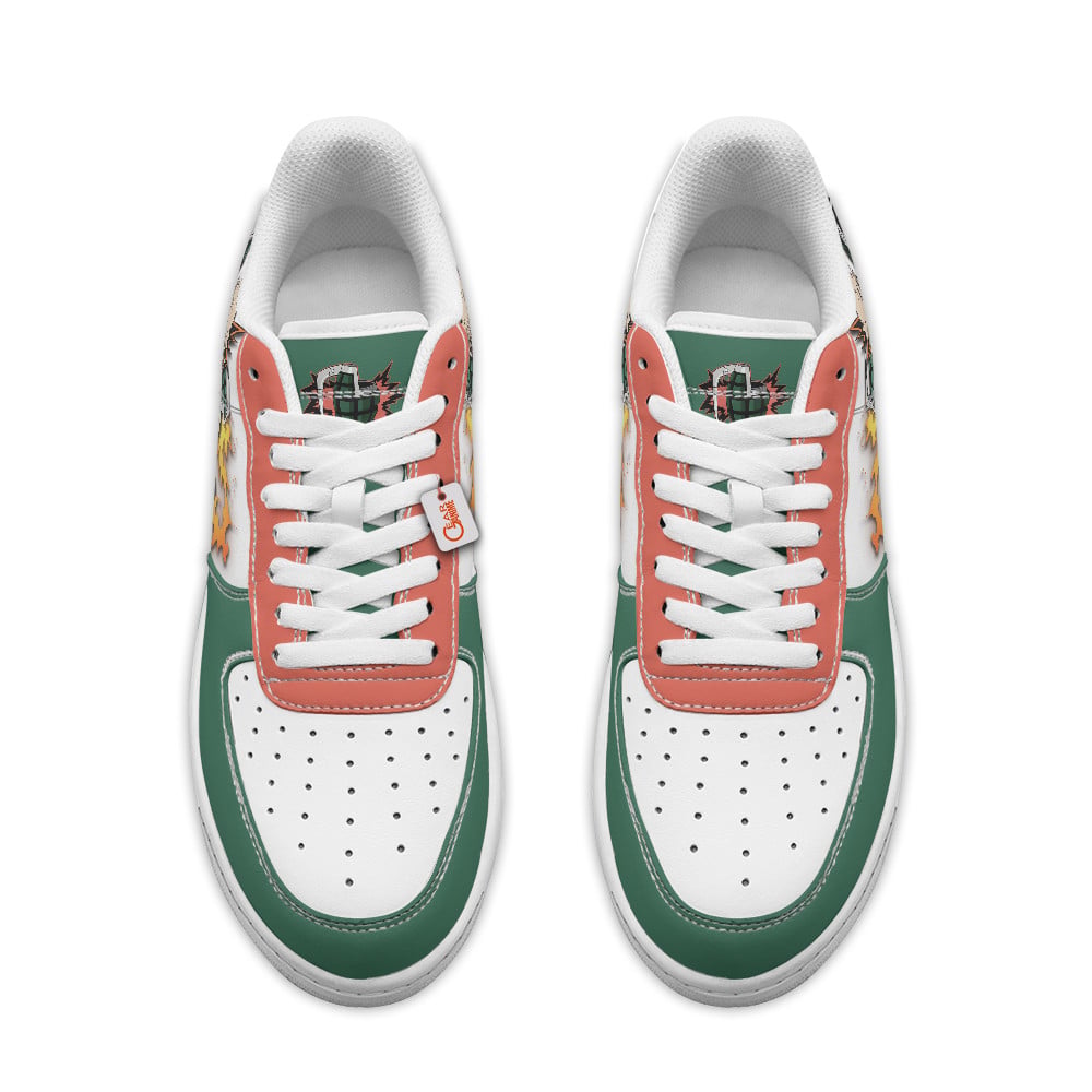 Baskets Anime Katsuki Bakugo Dynamight Personalized en Cuir Chaussures Basses Unisexes One Piece